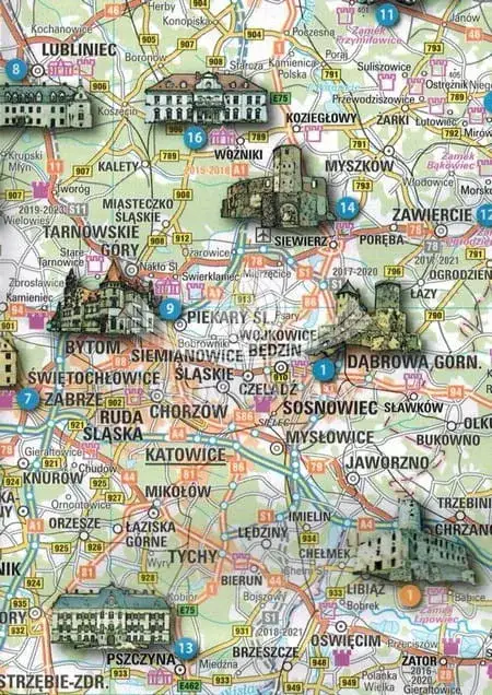 Zdjęcie Mapa zamków w Polsce z opisami i wskazówkami dojazdu dla turystów