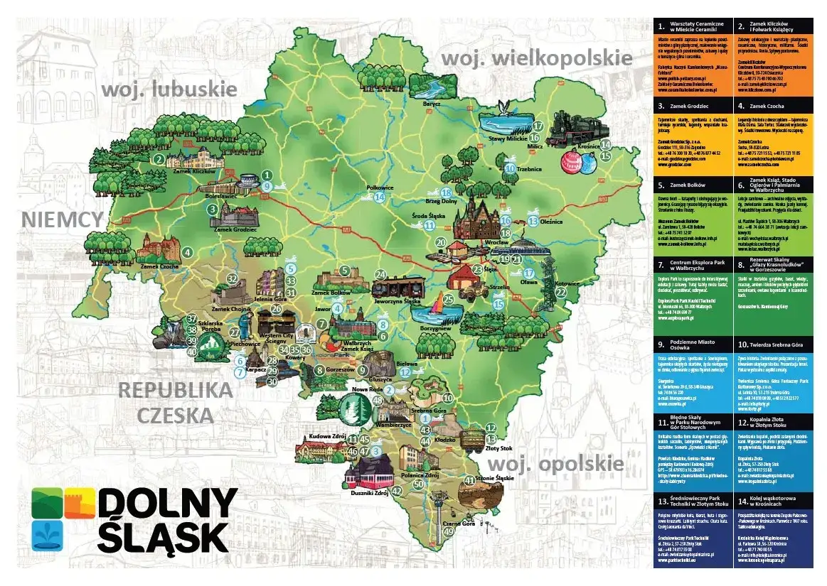 Zdjęcie Najlepsze mapy szlaków turystycznych Dolnego Śląska – zaplanuj wycieczkę bez błędów
